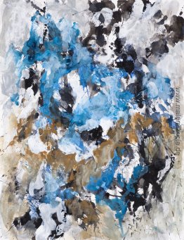 Winterluft "- abstrakte Aquarell, Malerei auf Papier - nr. G 649 Winterluft "- abstrakte Aquarell, Malerei auf Papier - nr. G 649