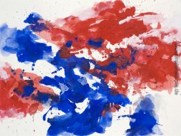 Red & Blue "- abstrakte Aquarell auf Papier - nr. G 622 Red & Blue "- abstrakte Aquarell auf Papier - nr. G 622