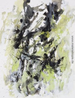 Winterwoods G-632 - Abstrakte Kunst Aquarell auf Papier Winterwoods G-632 - Abstrakte Kunst Aquarell auf Papier