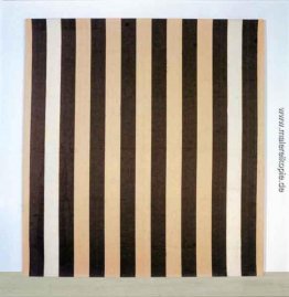 Peinture acrylique blanche sur blanc et tissu rayé marron Peinture acrylique blanche sur blanc et tissu rayé marron