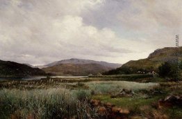 Eine Flusslandschaft mit Schilf, Arthog Eine Flusslandschaft mit Schilf, Arthog