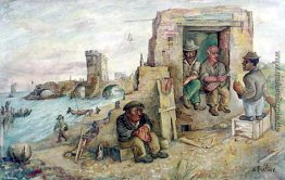 Ferry in Ost-Fluss Ferry in Ost-Fluss