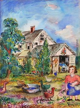 Zuführen eines Enten Zuführen eines Enten