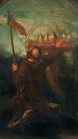 Englisch Krieg. Der Speer (Triptychon, rechte Tafel) Englisch Krieg. Der Speer (Triptychon, rechte Tafel)