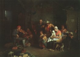 Der blinde Geiger, Illustration von "Leben großer Männer von Gre Der blinde Geiger, Illustration von "Leben großer Männer von Gre