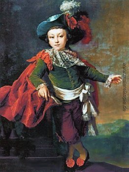 Portrait von F. P. Makerovskiy in maskeradekostüm Portrait von F. P. Makerovskiy in maskeradekostüm