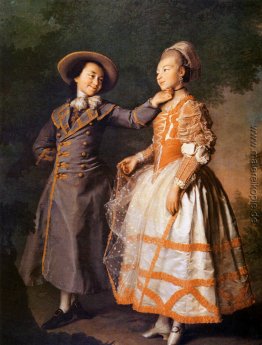 Portrait EN Khruschova und Prinzessin EN Khovanskaya Portrait EN Khruschova und Prinzessin EN Khovanskaya