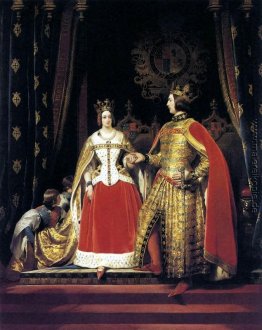 Königin Victoria und Prinz Albert am Bal Kostüm Königin Victoria und Prinz Albert am Bal Kostüm