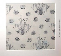 Ein seltenes Stück Stoff im Jahre 1958 von einem Ravilious Desig Ein seltenes Stück Stoff im Jahre 1958 von einem Ravilious Desig