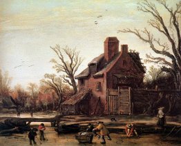 Winterlandschaft mit Bauernhaus Winterlandschaft mit Bauernhaus