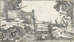 Straße neben einem Wasserfall Straße neben einem Wasserfall