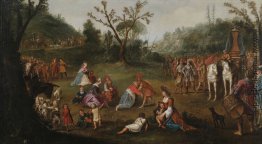 Die Begegnung zwischen Alexander der Große mit der Familie von D Die Begegnung zwischen Alexander der Große mit der Familie von D