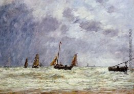 Berck, die Abfahrt der Boote Berck, die Abfahrt der Boote