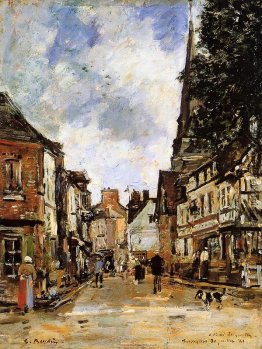 Fervaques, einer Dorfstraße Fervaques, einer Dorfstraße