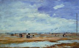Deauville, dem Strand, Ebbe Deauville, dem Strand, Ebbe