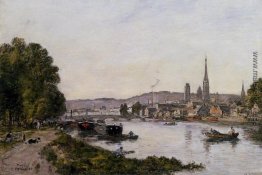 Rouen, Blick über den Fluss Seine Rouen, Blick über den Fluss Seine