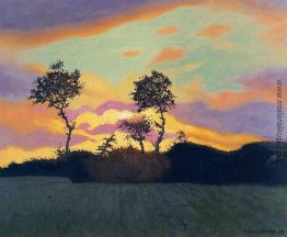 Landschaft am Sonnenuntergang Landschaft am Sonnenuntergang