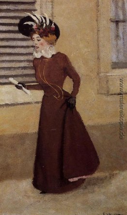 Frau mit einem Plumed Hut Frau mit einem Plumed Hut