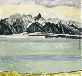 Thunersee mit Stockhornkette im Winter Thunersee mit Stockhornkette im Winter