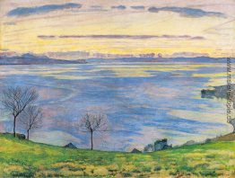 Genfer See am Abend in Chexbres Genfer See am Abend in Chexbres