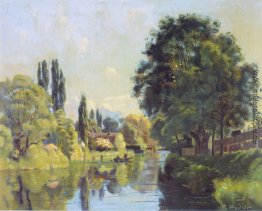Die Aarekanal in der Nähe von Thun Die Aarekanal in der Nähe von Thun