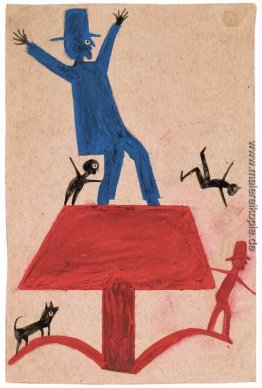 Untitled (Blue Man on Red Object) Untitled (Blue Man on Red Object)