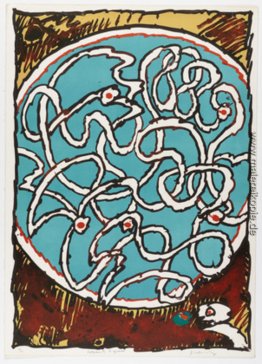 Tafel III aus dem Portfolio Ceremonial Labyrinthe (Labyrinthes d Tafel III aus dem Portfolio Ceremonial Labyrinthe (Labyrinthes d