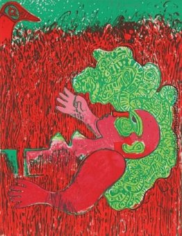 Dans l'infinie verticalité de l'herbe la femme Dans l'infinie verticalité de l'herbe la femme