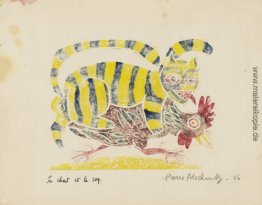 Die Katze und der Hahn (Le chat et le coq) von Aesop Fable (Fabl Die Katze und der Hahn (Le chat et le coq) von Aesop Fable (Fabl
