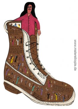 Hingabe an Gott von den Zehen Ihrer Schuhe, auf die Oberseite de Hingabe an Gott von den Zehen Ihrer Schuhe, auf die Oberseite de