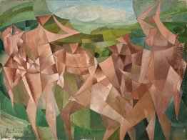 Sieben Figuren in einer Landschaft Sieben Figuren in einer Landschaft