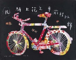 Wenn ich fahre eine Blume Fahrrad, werde ich eine gute Zukunft h Wenn ich fahre eine Blume Fahrrad, werde ich eine gute Zukunft h