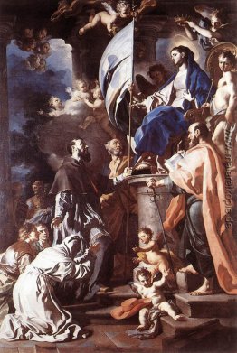 St. Bonaventura Empfang der Banner des Heiligen Grabes von der M St. Bonaventura Empfang der Banner des Heiligen Grabes von der M