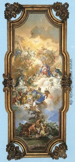 Die Dreieinigkeit, die Madonna und St. Dominikus Die Dreieinigkeit, die Madonna und St. Dominikus