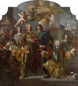 Gundaker Graf Althann Übergabe an den Kaiser Karl VI (Charles II Gundaker Graf Althann Übergabe an den Kaiser Karl VI (Charles II