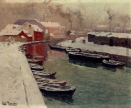 A Snowy Harbor View A Snowy Harbor View