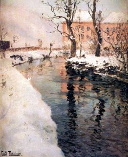 Ein Fluss im Winter Ein Fluss im Winter