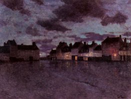 Markt in Frankreich, nach einem Regenschauer Markt in Frankreich, nach einem Regenschauer