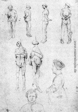 Gehängt Männer und zwei Portraits Gehängt Männer und zwei Portraits