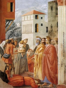 Verteilung von Almosen und Tod des Ananias Verteilung von Almosen und Tod des Ananias