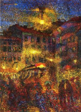 Night At Piazza Beccaria in Mailand Night At Piazza Beccaria in Mailand