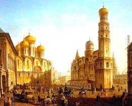 Der Kathedralenplatz im Moskauer Kreml Der Kathedralenplatz im Moskauer Kreml
