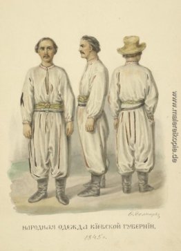 Menschen kleidet die Provinz von Kiew Menschen kleidet die Provinz von Kiew
