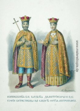 Bilder des VC. Vasily Dmitrievich und VC. Sofia Vitovtovna Bilder des VC. Vasily Dmitrievich und VC. Sofia Vitovtovna