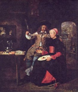 Porträt des Künstlers mit seiner Frau Isabella de Wolff in einer Porträt des Künstlers mit seiner Frau Isabella de Wolff in einer