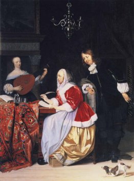 Eine Junge Frau Komponieren von Musik Eine Junge Frau Komponieren von Musik