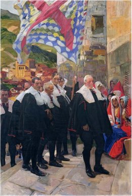 Navarre, der Stadtrat von Roncal Navarre, der Stadtrat von Roncal