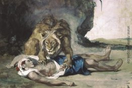 Lion Rending Apart a Corpse Lion Rending Apart a Corpse