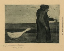 Frau mit Gans Frau mit Gans