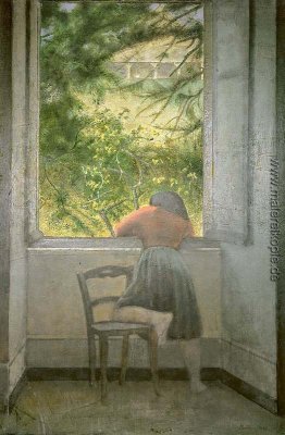 Mädchen am Fenster Mädchen am Fenster